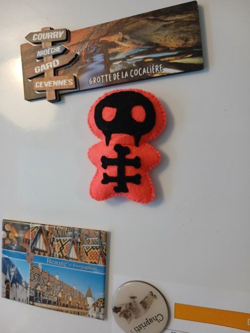 Magnet "poupee vaudoo d'halloween"