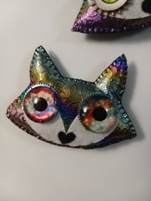 Magnet renard qui fait rêver. Petit coeur