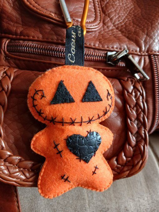 Porte-clef Citrouille Halloween