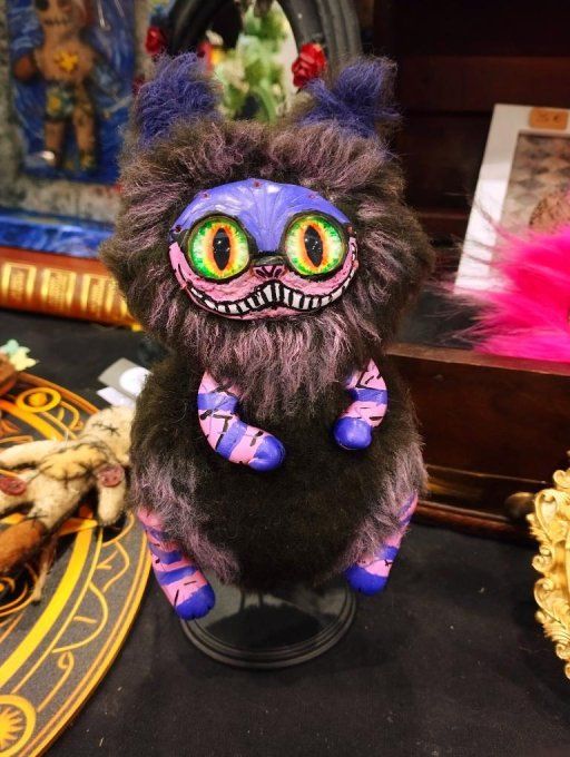 Cheshire Cat inspiration. Peluche de collection.